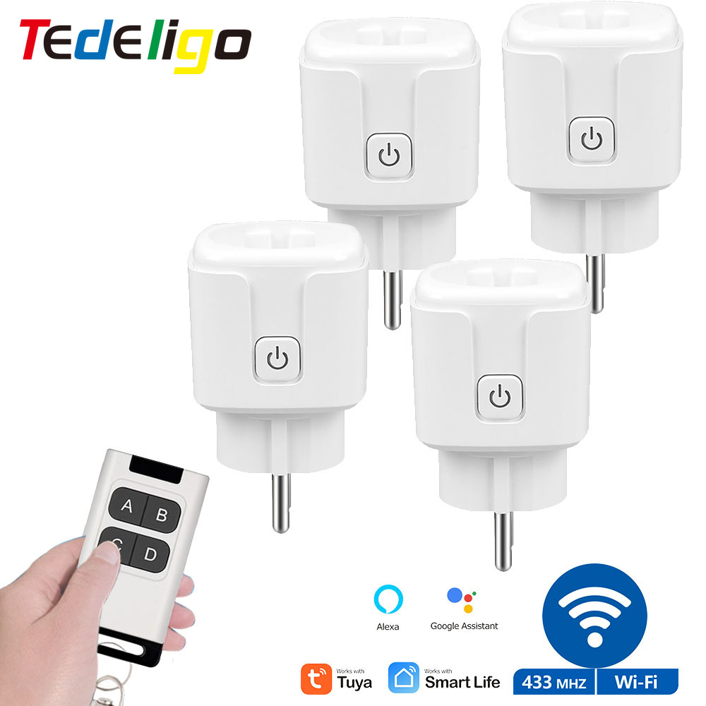 Smart Relay Tuya - ปลั๊กไฟอัจฉริยะ WiFi RF พร้อมระบบตรวจสอบพลังงาน, สวิตช์ควบคุมระยะไกลไร้สาย Tuya