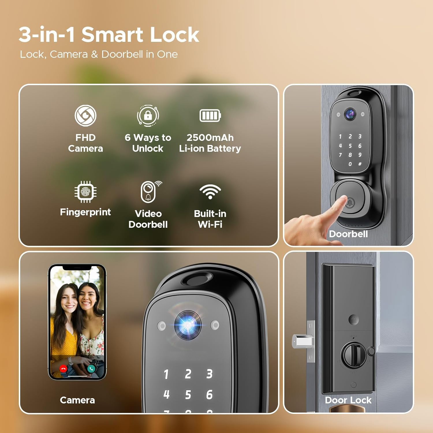 กุญแจล็อคประตูอัจฉริยะ Tuya Wi - Tuya Smart บทวิจารณ์และราคา