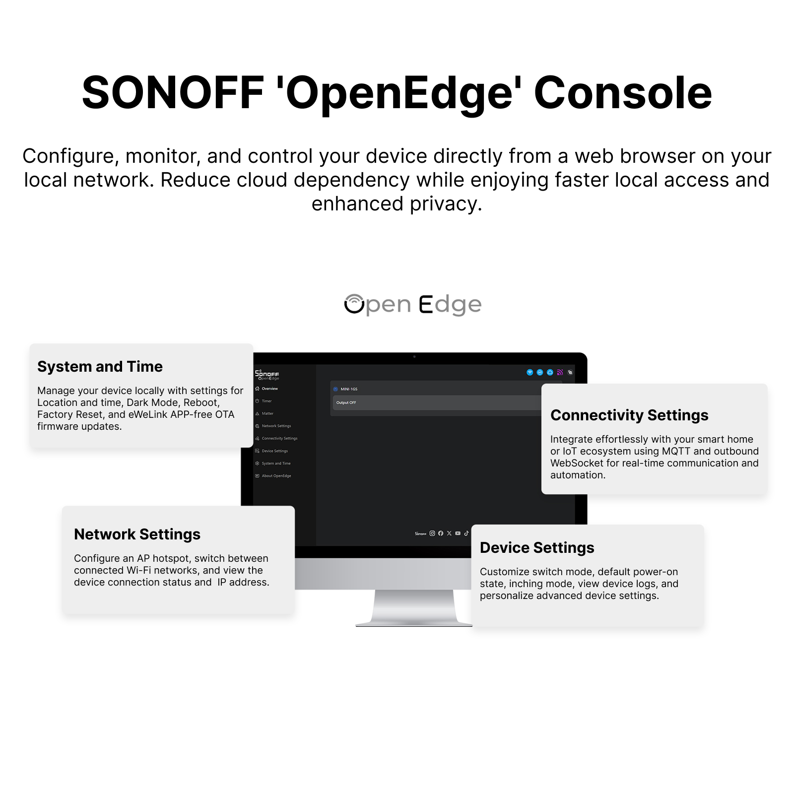 SONOFF MINI-1GS MINI ONE สวิตช - Sonoff บทวิจารณ์และราคา