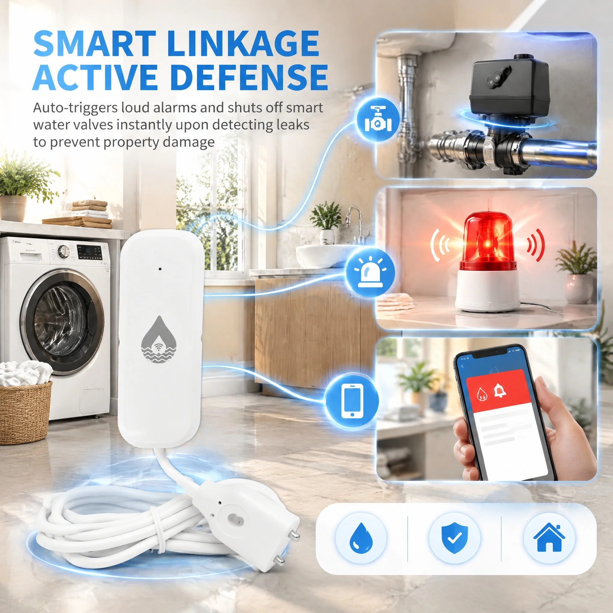 เครื่องตรวจจับน้ำรั่วอัจฉริยะ  - Home Assistant Tuya บทวิจารณ์และราคา