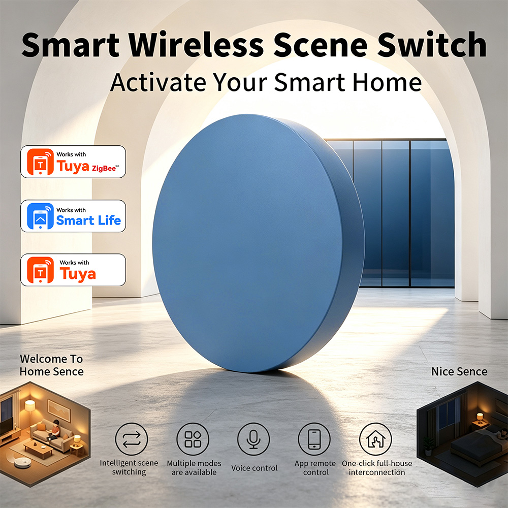 ปุ่มกดควบคุมฉากอัจฉริยะ Zigbee - Home Assistant Tuya บทวิจารณ์และราคา