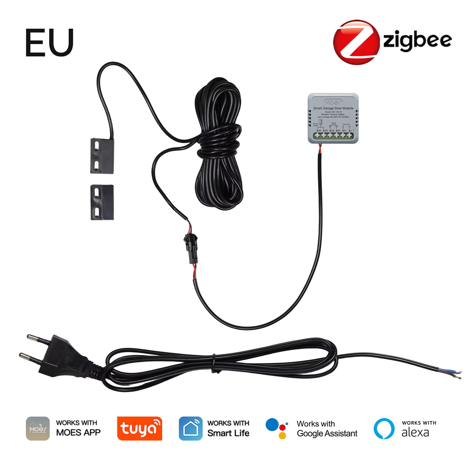 โมดูลควบคุมประตูโรงรถ MOES Zig - Home Assistant Tuya บทวิจารณ์และราคา